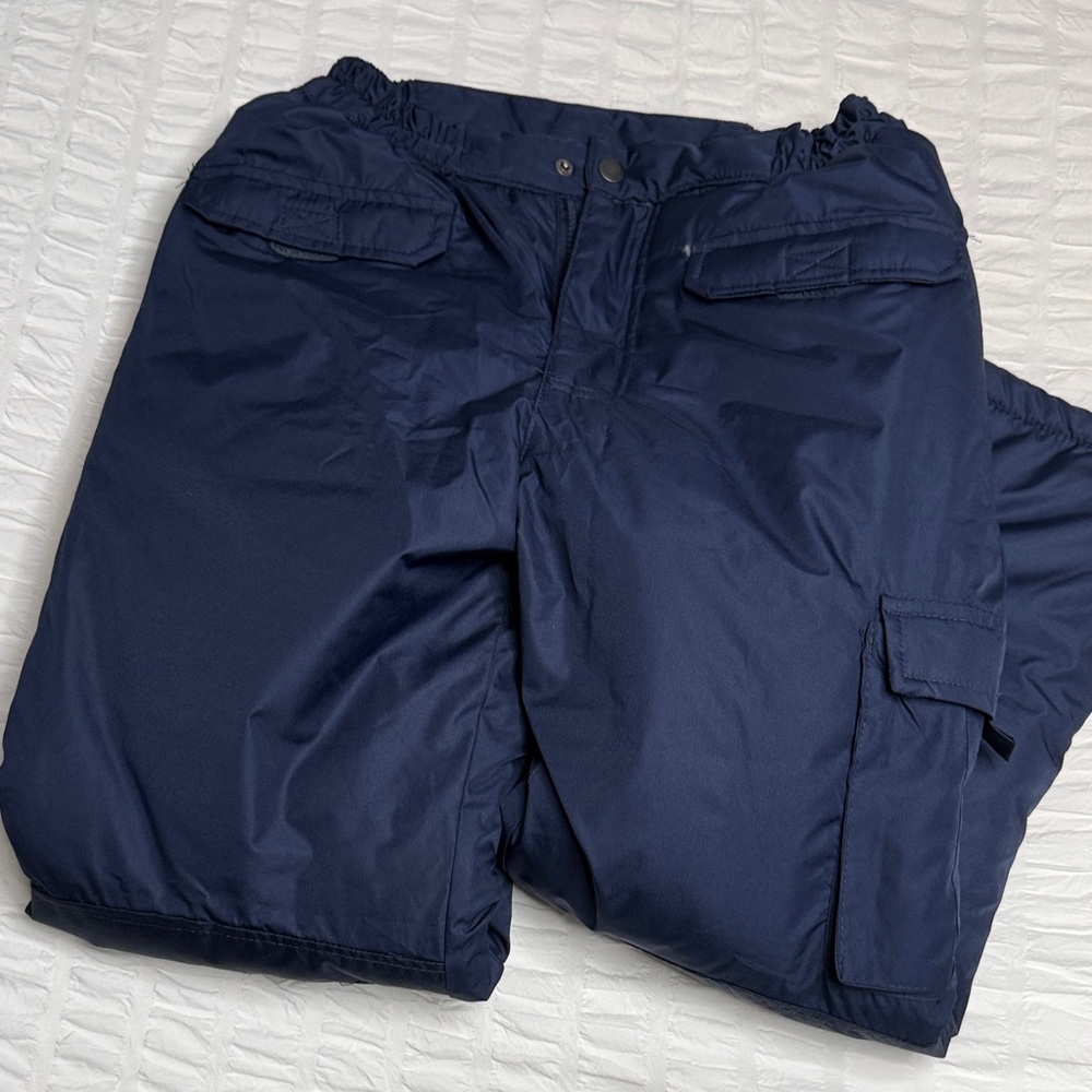 Navy Puffer Snow Pants